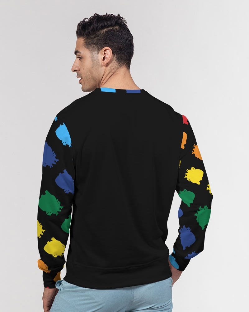 L.O.L  2023 BLK Men's Classic French Terry Crewneck Pullover