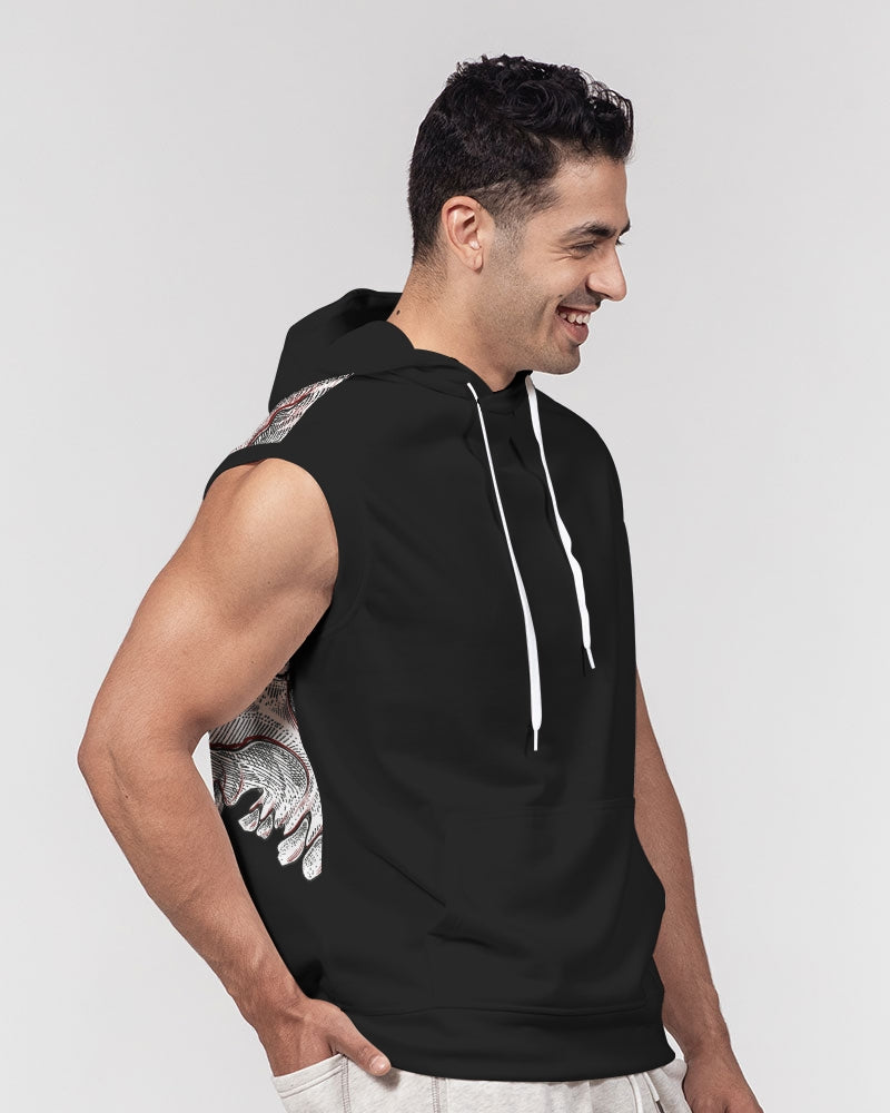 KARDIAC COLLECTION BLK Sweat à capuche épais sans manches pour homme 