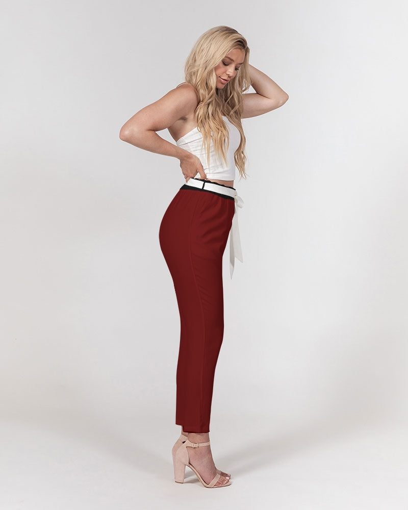 KARDIAC | Women's Belted Tapered Pants