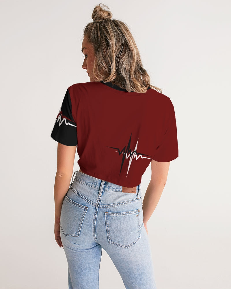 KARDIAC | Women's Twist-Front Cropped Tee