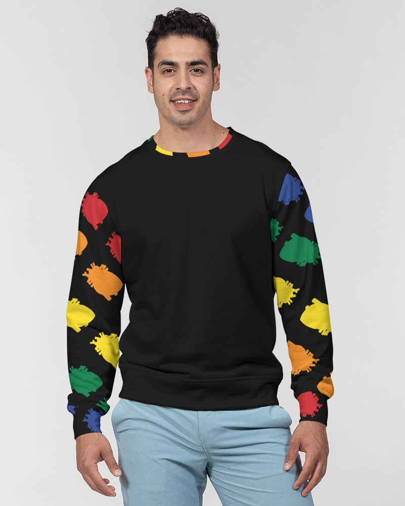 L.O.L  2023 BLK Men's Classic French Terry Crewneck Pullover