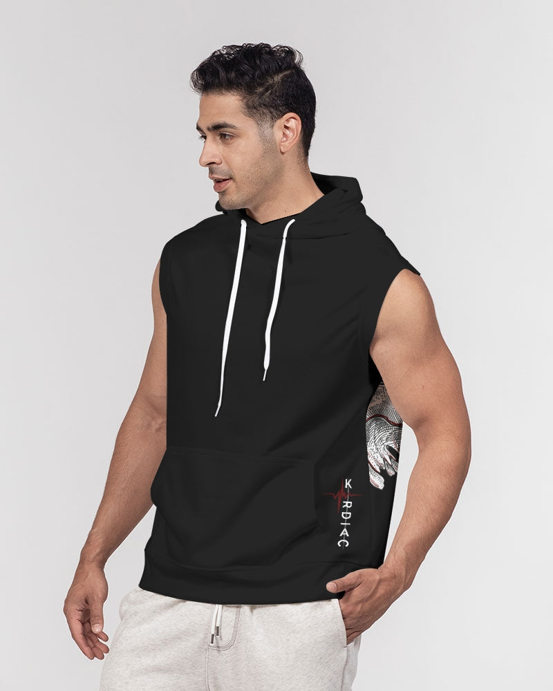 KARDIAC COLLECTION BLK Sweat à capuche épais sans manches pour homme 