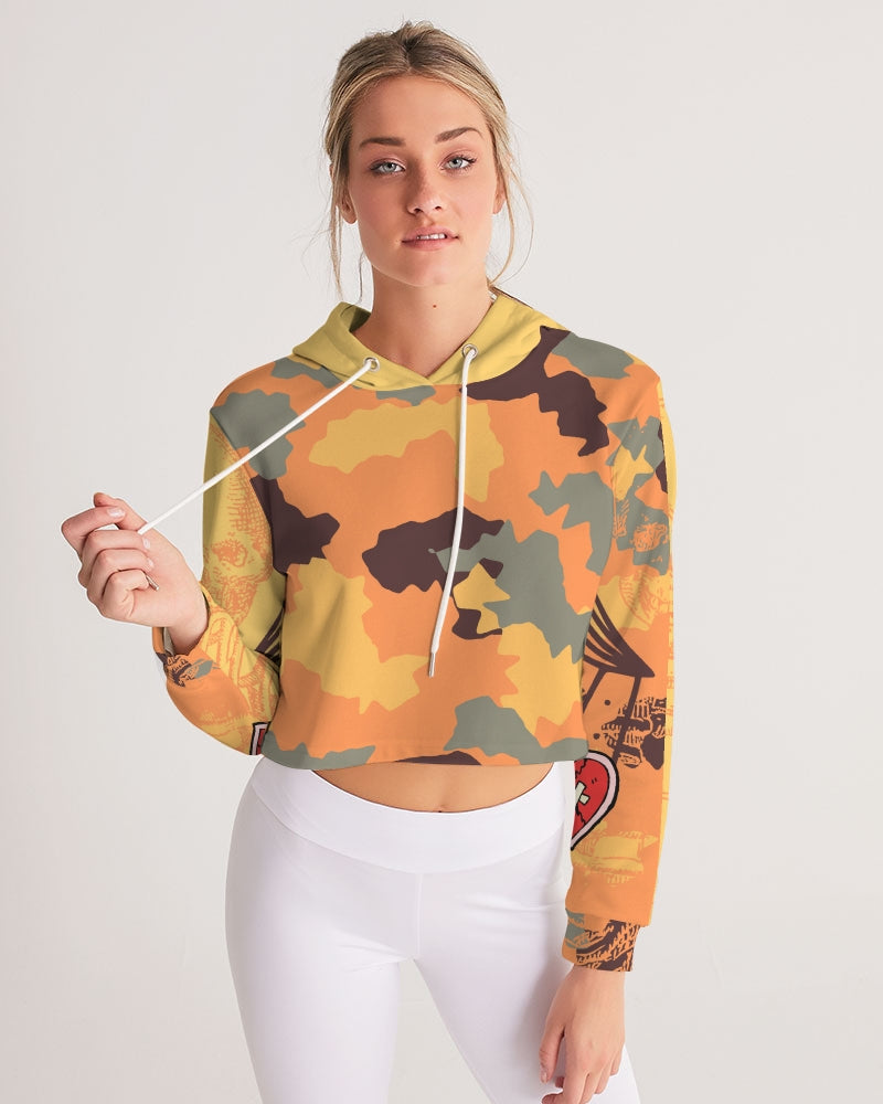 N-VEIN 2 | Women's Cropped Hoodie