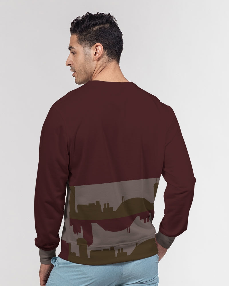 N-VEIN | Men's French Terry Crewneck Pullover